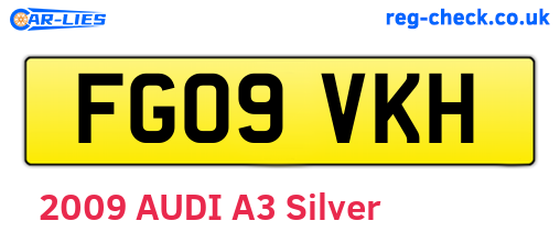 FG09VKH are the vehicle registration plates.