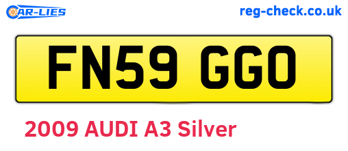 FN59GGO are the vehicle registration plates.