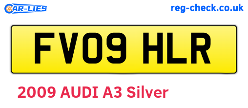 FV09HLR are the vehicle registration plates.