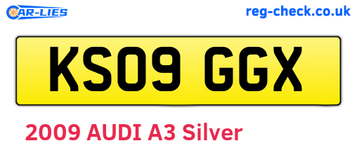KS09GGX are the vehicle registration plates.
