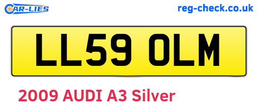LL59OLM are the vehicle registration plates.