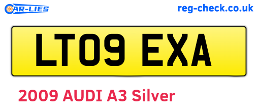 LT09EXA are the vehicle registration plates.