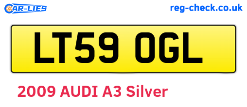 LT59OGL are the vehicle registration plates.