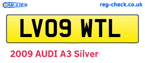 LV09WTL are the vehicle registration plates.