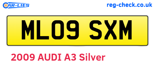 ML09SXM are the vehicle registration plates.