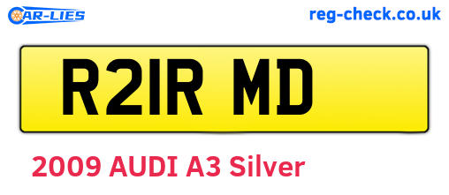 R21RMD are the vehicle registration plates.