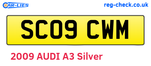 SC09CWM are the vehicle registration plates.