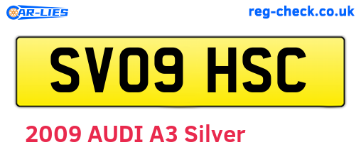 SV09HSC are the vehicle registration plates.