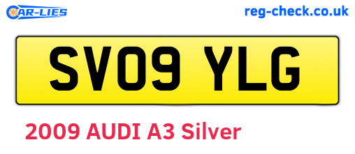 SV09YLG are the vehicle registration plates.
