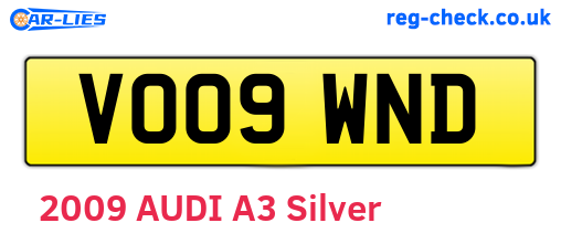 VO09WND are the vehicle registration plates.
