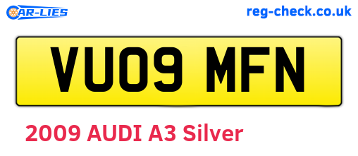 VU09MFN are the vehicle registration plates.
