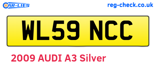 WL59NCC are the vehicle registration plates.