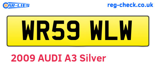 WR59WLW are the vehicle registration plates.