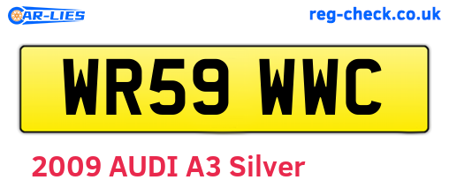 WR59WWC are the vehicle registration plates.