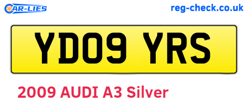 YD09YRS are the vehicle registration plates.