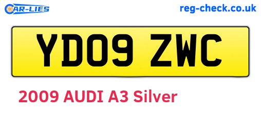 YD09ZWC are the vehicle registration plates.