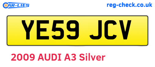 YE59JCV are the vehicle registration plates.