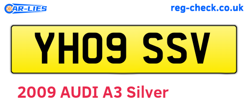 YH09SSV are the vehicle registration plates.