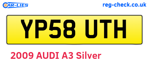 YP58UTH are the vehicle registration plates.