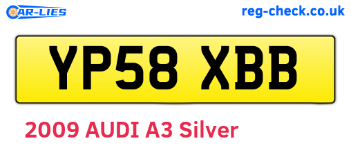 YP58XBB are the vehicle registration plates.