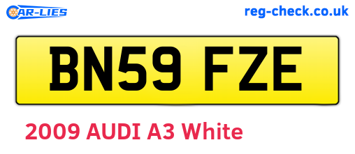 BN59FZE are the vehicle registration plates.