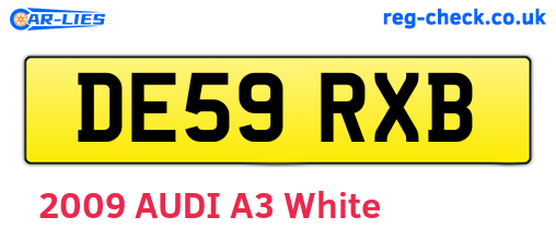 DE59RXB are the vehicle registration plates.