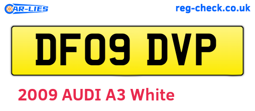 DF09DVP are the vehicle registration plates.