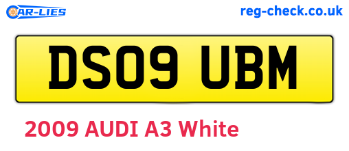 DS09UBM are the vehicle registration plates.