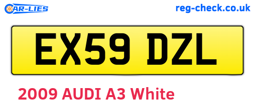 EX59DZL are the vehicle registration plates.