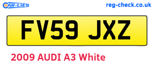 FV59JXZ are the vehicle registration plates.
