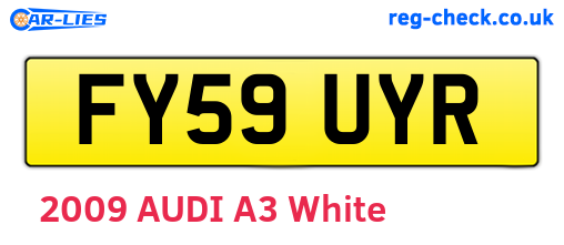 FY59UYR are the vehicle registration plates.
