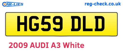 HG59DLD are the vehicle registration plates.
