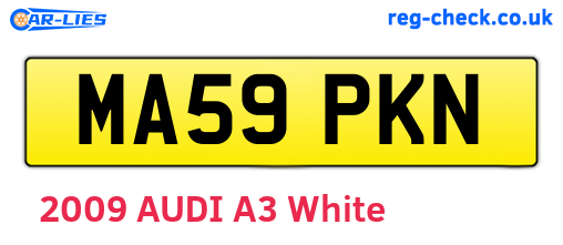 MA59PKN are the vehicle registration plates.
