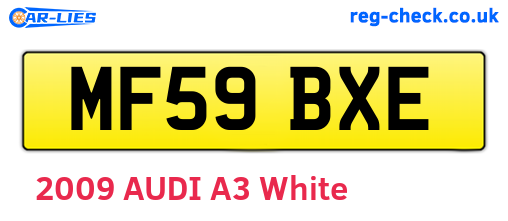 MF59BXE are the vehicle registration plates.