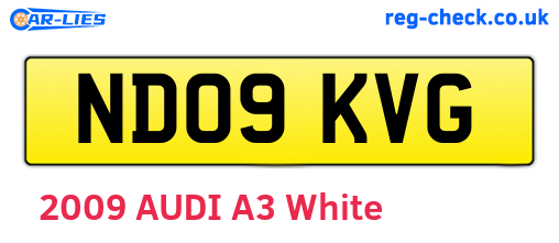 ND09KVG are the vehicle registration plates.