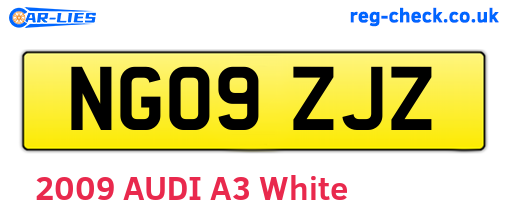 NG09ZJZ are the vehicle registration plates.