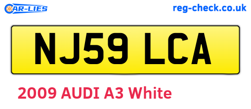 NJ59LCA are the vehicle registration plates.