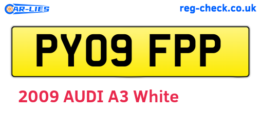 PY09FPP are the vehicle registration plates.