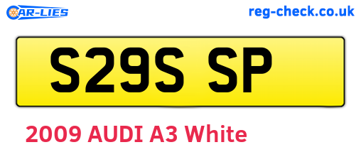 S29SSP are the vehicle registration plates.