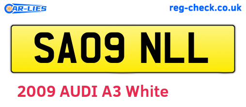 SA09NLL are the vehicle registration plates.