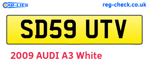 SD59UTV are the vehicle registration plates.