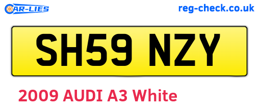 SH59NZY are the vehicle registration plates.