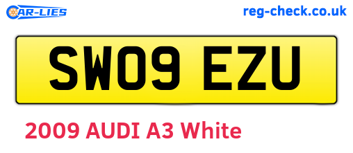 SW09EZU are the vehicle registration plates.