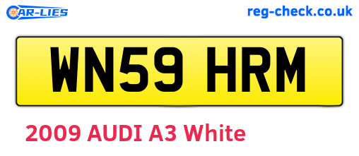 WN59HRM are the vehicle registration plates.