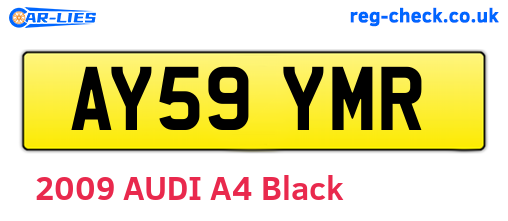 AY59YMR are the vehicle registration plates.