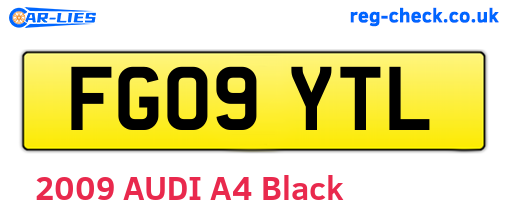FG09YTL are the vehicle registration plates.