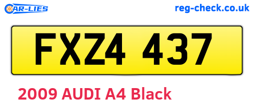 FXZ4437 are the vehicle registration plates.