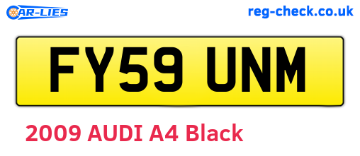 FY59UNM are the vehicle registration plates.