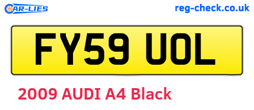FY59UOL are the vehicle registration plates.