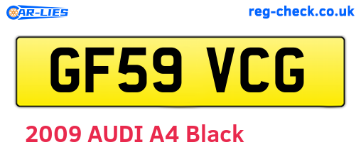GF59VCG are the vehicle registration plates.